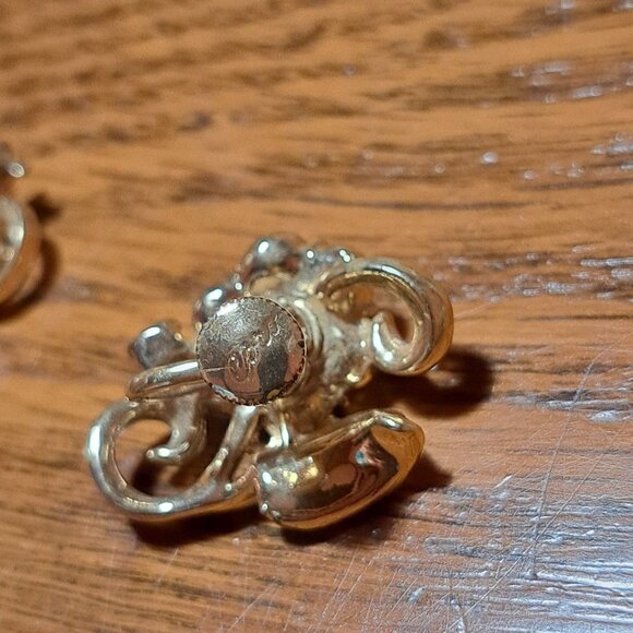 Coro Crystal Clip Earrings - Picture 3 of 4
